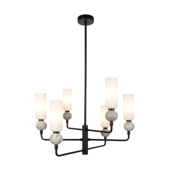 Żyrandol Italux Santos PND-95331-6-BK