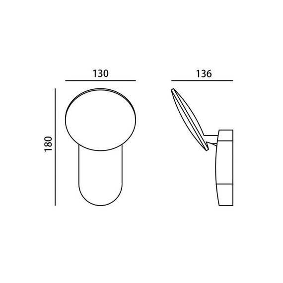 Italux OWL-6214-4K Oprawa ścienna zewnętrzna Monti 4000K