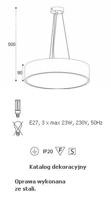 Cleoni Aba 40 Lampa wisząca dostępna 24H