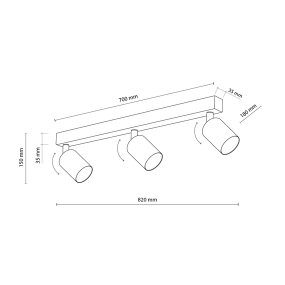Lampa Sufitowa TK Lighting Nex 10788