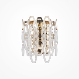 Natynkowa lampa ścienna Tissage złoty (MOD490WL-02G) - Maytoni