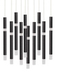 Lampa Wisząca Berella Light Luno 10 BL1416 Czarna