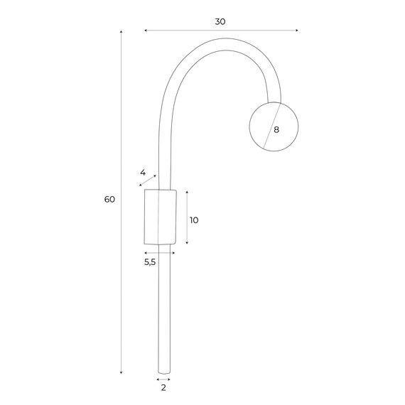 Lampa Ścienna Maxlight Enigma W0343