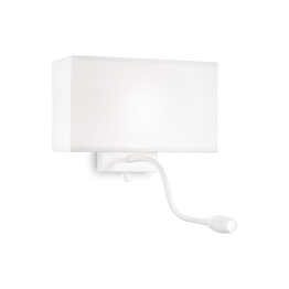 Kinkiet Ideal Lux Hotel Ap2 All White 215693