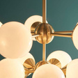 Lampa wisząca Endon Oscar 11 mosiądz 76500