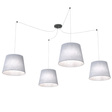 Lampa Wisząca Emibig Ascot 4 Gray (1424/4)