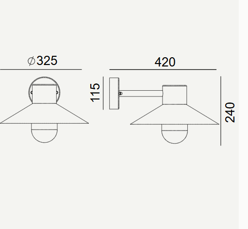 Norlys Kinkiet zewnętrzny Lund 290BL