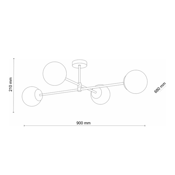 TK Lighting Sarius 4735 Plafon