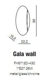 AZZARDO GALA FH6712D-430 Kinkiet