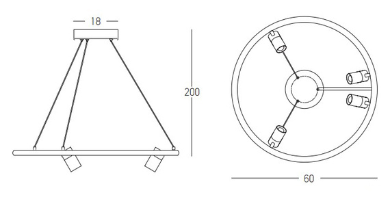 Żyrandol Zambelis 22012