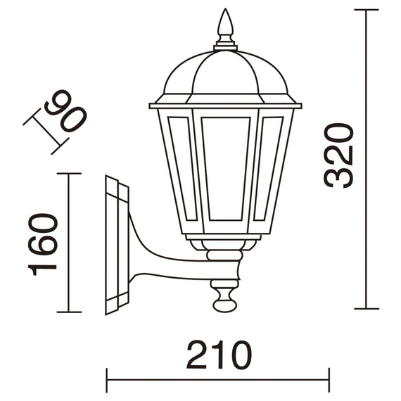 Kinkiet zewnętrzny Novolux Bambo 024A-G05X1A-02