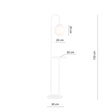 Lampa Podłogowa Emibig Bari Lp Wh (1236/LP1)