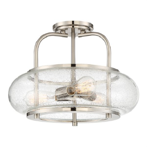 Plafon Elstead Lighting Trilogy QZ-TRILOGY-SFM-BN Nikiel