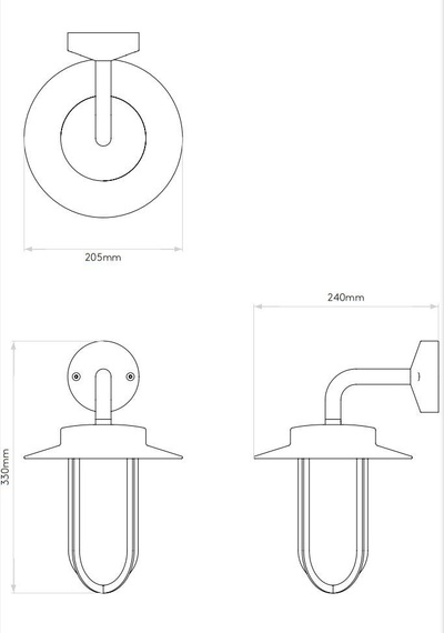 Kinkiet Zewnętrzny Astro Montparnasse 1096009