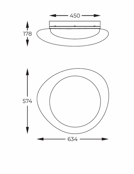 Zuma Line FM2201001-570 Aura Plafon