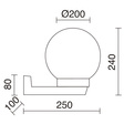 Kinkiet zewnętrzny Novolux 011C-G05X1A-02 Alia S