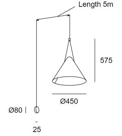 Lampa ścienna LEDS Attic 05-8348-05-05 Grok