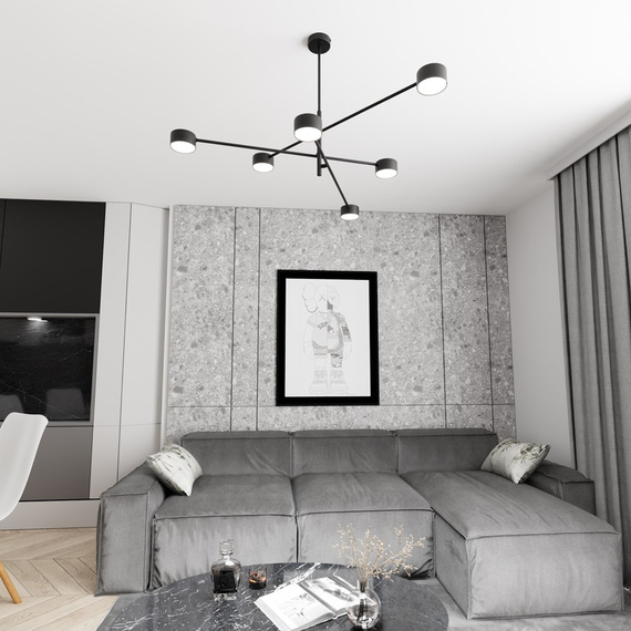 Żyrandol Emibig Natsu 6 Bl (1444/6)