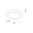 Lampa Sufitowa Milagro Evora ML1789
