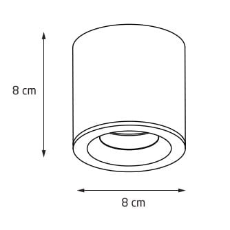 Spot MaxLight Form C0217 złoty IP65