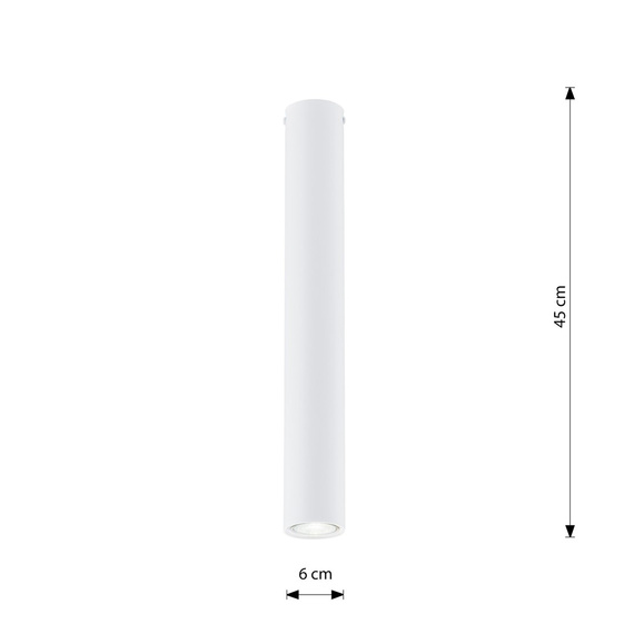 Lampa Sufitowa Emibig Tecno 1l White (1317/1L)