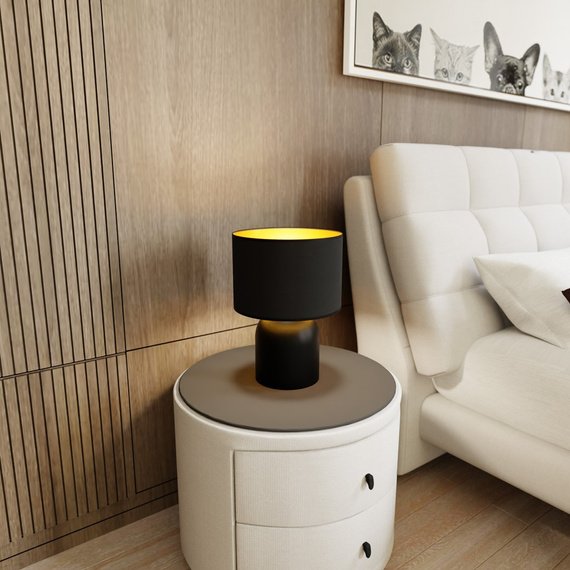 Emibig Aspen Ln1 Black/Gold (1323/LN1) Lampa Stołowa