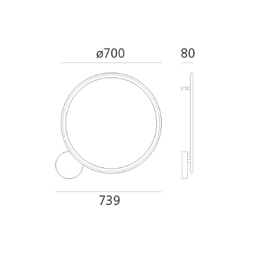 Lampa ścienna Artemide Discovery 1998010A