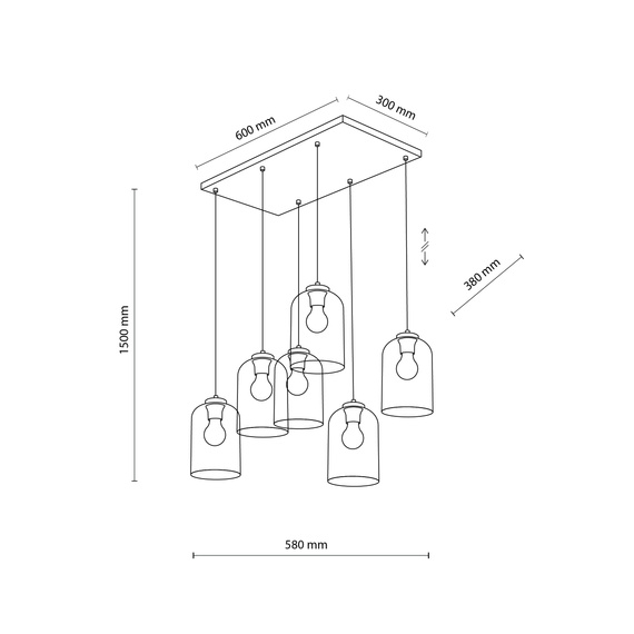 Zwis TK Lighting Molly 10302