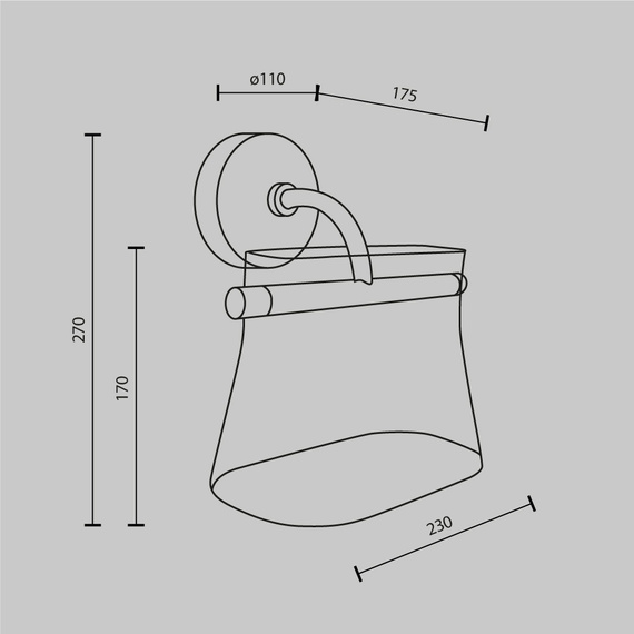 Kinkiet Maytoni Cabaret MOD170WL-L8BS3K2