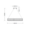 Lampa Wisząca Berella Light Malati 60 złota BL5599