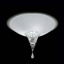 Plafon Vintage POISON 45 biało/kryształowy