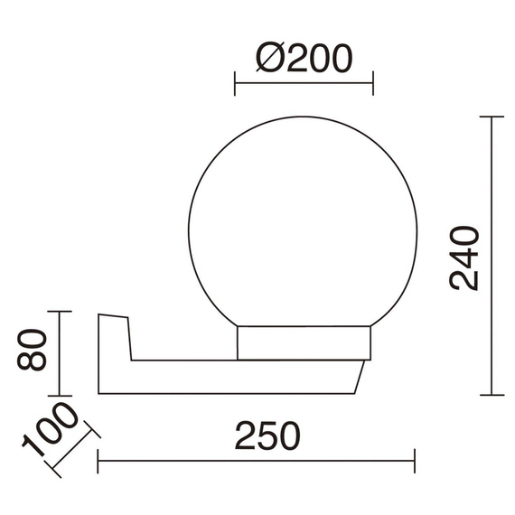 Kinkiet zewnętrzny Novolux 011C-G05X1A-02 Alia S