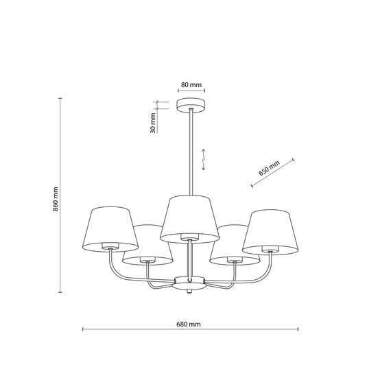 Lampa Wisząca TK Lighting Chicago 3989