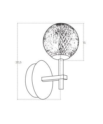 Azzardo Lampa ścienna Edem AZ6013 Czarna