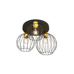 Lampa Sufitowa Emibig Nest 3prem Bl Gold (1370/3PREM)