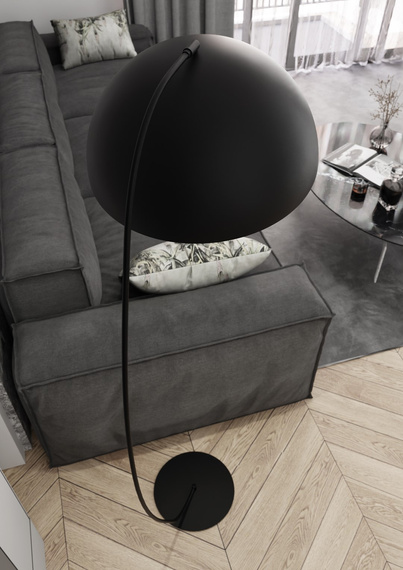 Lampa Podłogowa Emibig Arcos Lp1 Bl Black (1468/LP1)