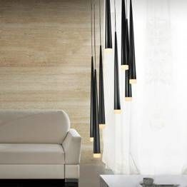 AZZARDO Stylo 8 Czarna Plafon AZ0161