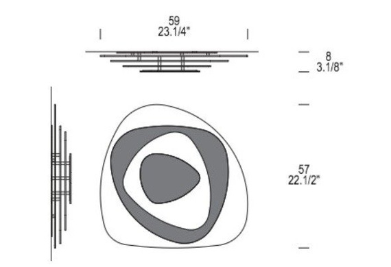 Plafon Leucos AIR P-PL60