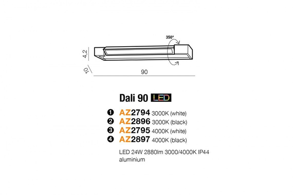 Kinkiet Azzardo Dali 90 AZ2795