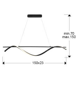 Schuller Żyrandol Boa 307529