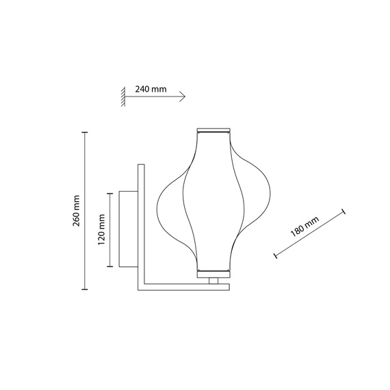 Oprawa Ścienna TK Lighting Elva 18219