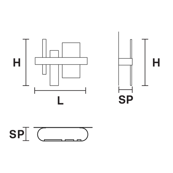 Kinkiet Masiero Ribbon A37
