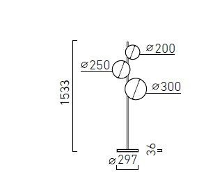 Chors AMBIENTE A NW Lampa Podłogowa Śnieznobiała