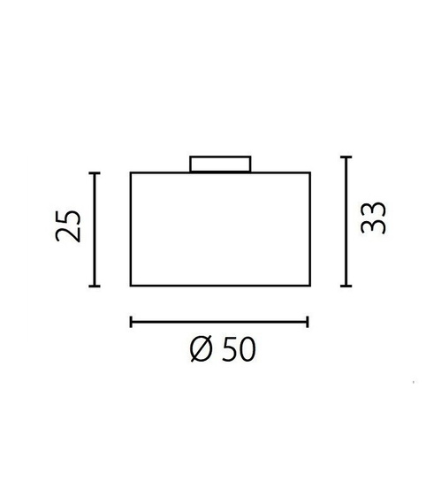 Plafon Ramko Nodo Fornir 50 cm ecru