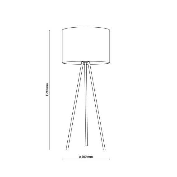 Stojąca Lampa TK Lighting 5569 Juta