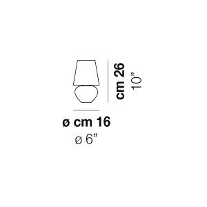 Lampka Stołowa 26 cm VISTOSI NAXOS LT MN