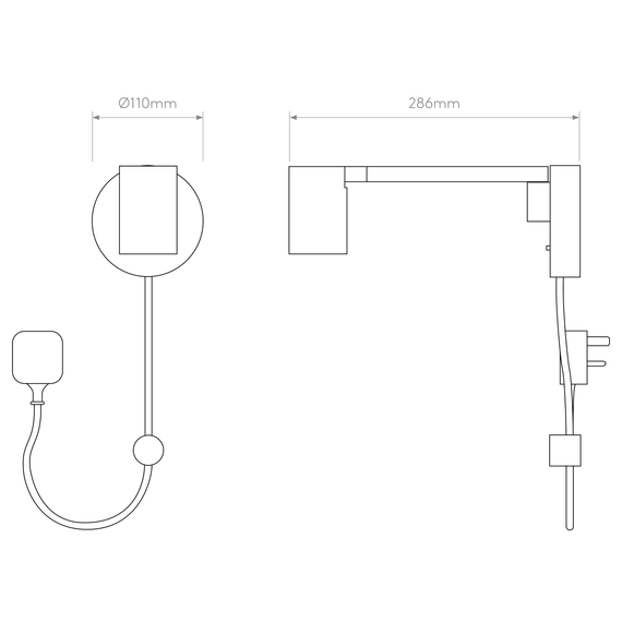 Lampa Ścienna Astro Ascoli 1286137