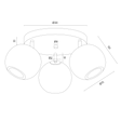 Lampa Sufitowa Argon Parula 6263