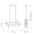 Lampa wisząca Eurofase Inizio QN-INIZIO-LP-S-BK