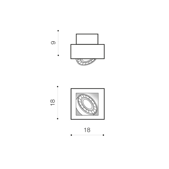 Plafon Azzardo Nikea AZ4437